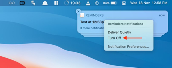 Cách tắt thông báo ứng dụng nhanh trên Mac