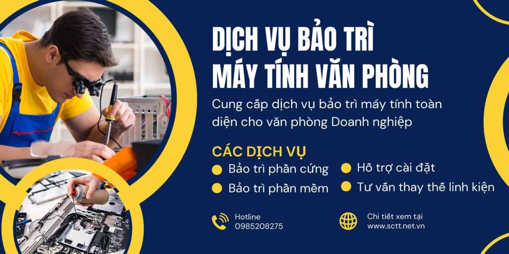 Dịch vụ bảo trì máy tính văn phòng