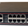 Thiết bị chuyển mạch, Switch 16 cổng POE 1000M 2 cổng Lan 1000M , 2 cổng quang SFP. Model: ZC-16GPOE-2SFP-2GE