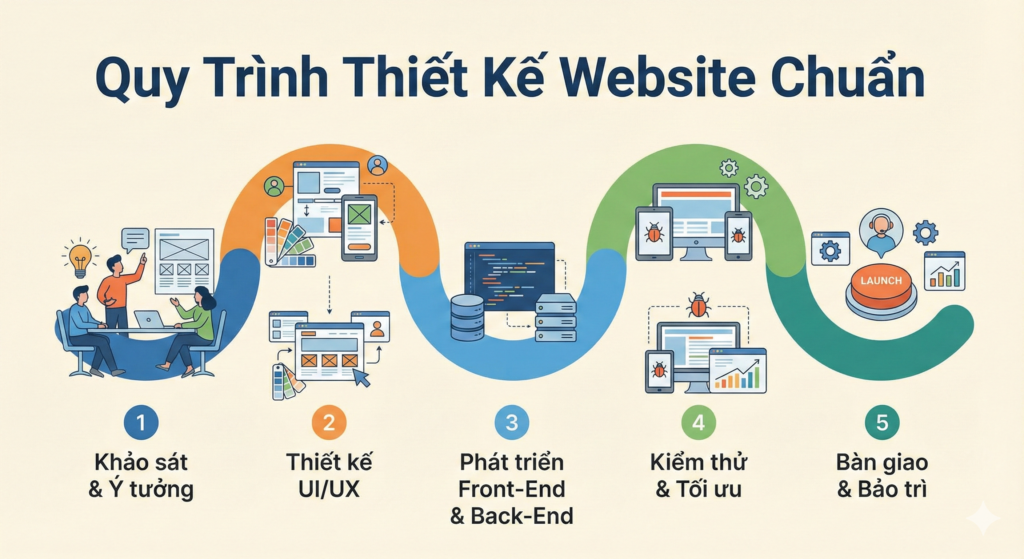 Quy Trình Thiết Kế Website Chuẩn