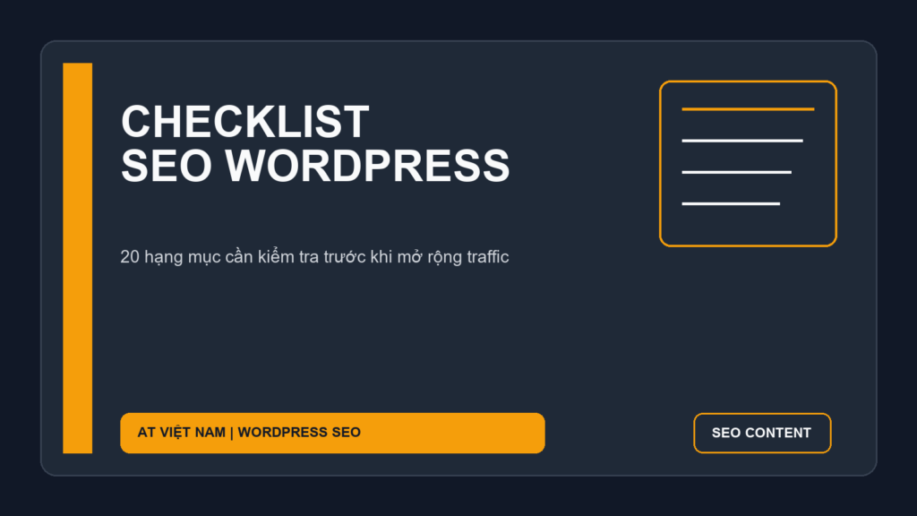 Checklist SEO WordPress