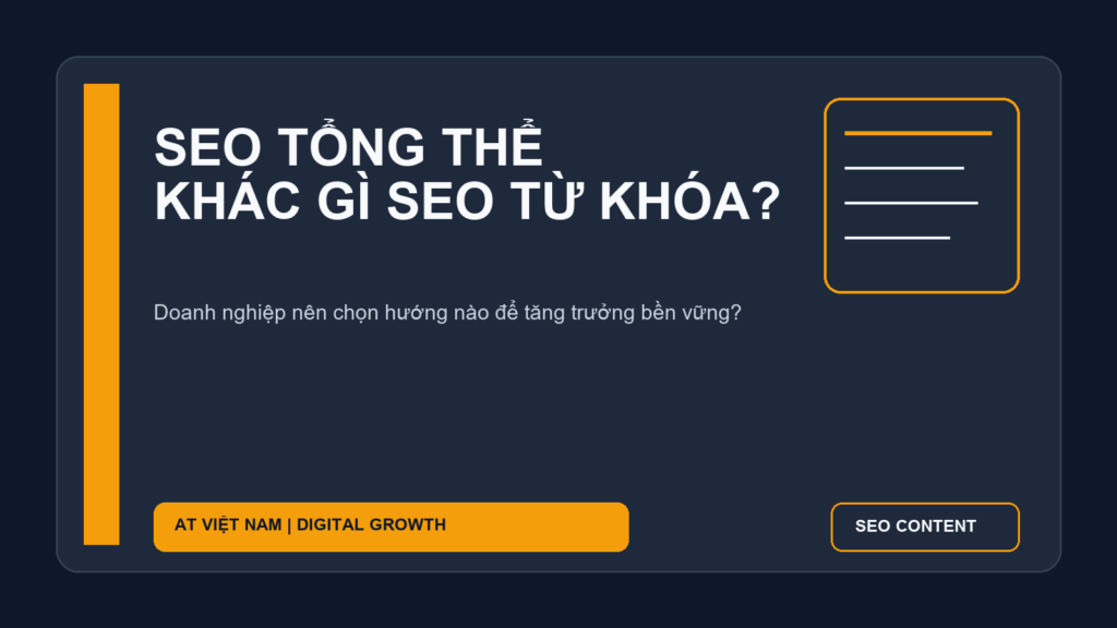 SEO tổng thể khác gì SEO từ khóa