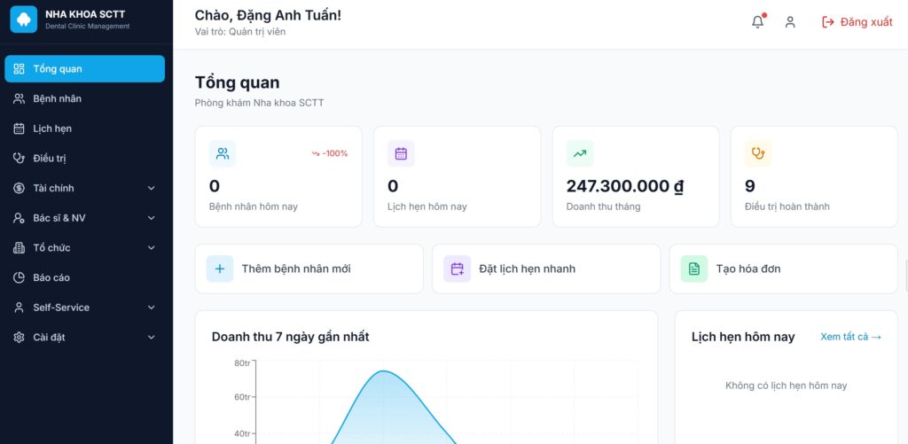 Phần Mềm Quản Lý Phòng Khám Nha Khoa