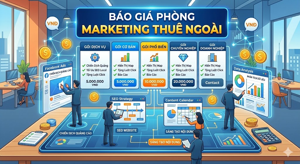 Báo Giá Phòng Marketing Thuê Ngoài