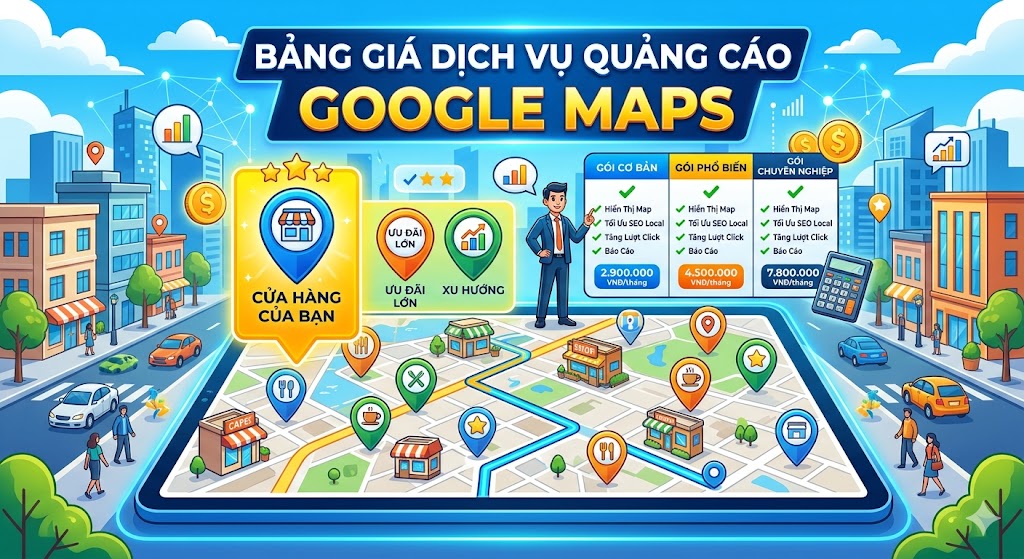 Bảng Giá Dịch Vụ Quảng Cáo GMap Toàn Diện