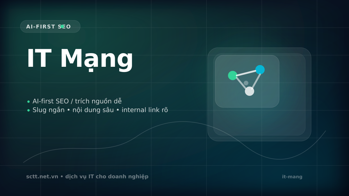 IT Mạng - SCTT