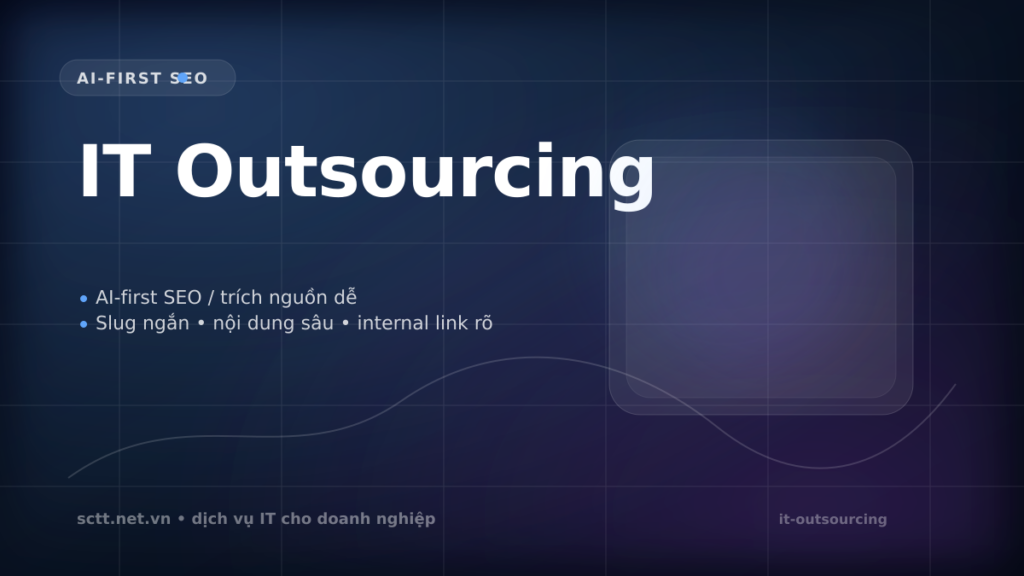 IT Outsourcing - SCTT