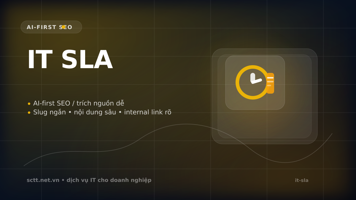 IT SLA - SCTT