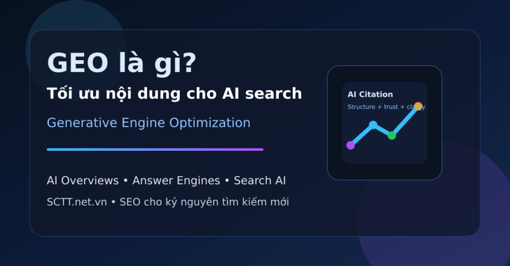 Banner GEO là gì? Tối ưu nội dung cho AI search