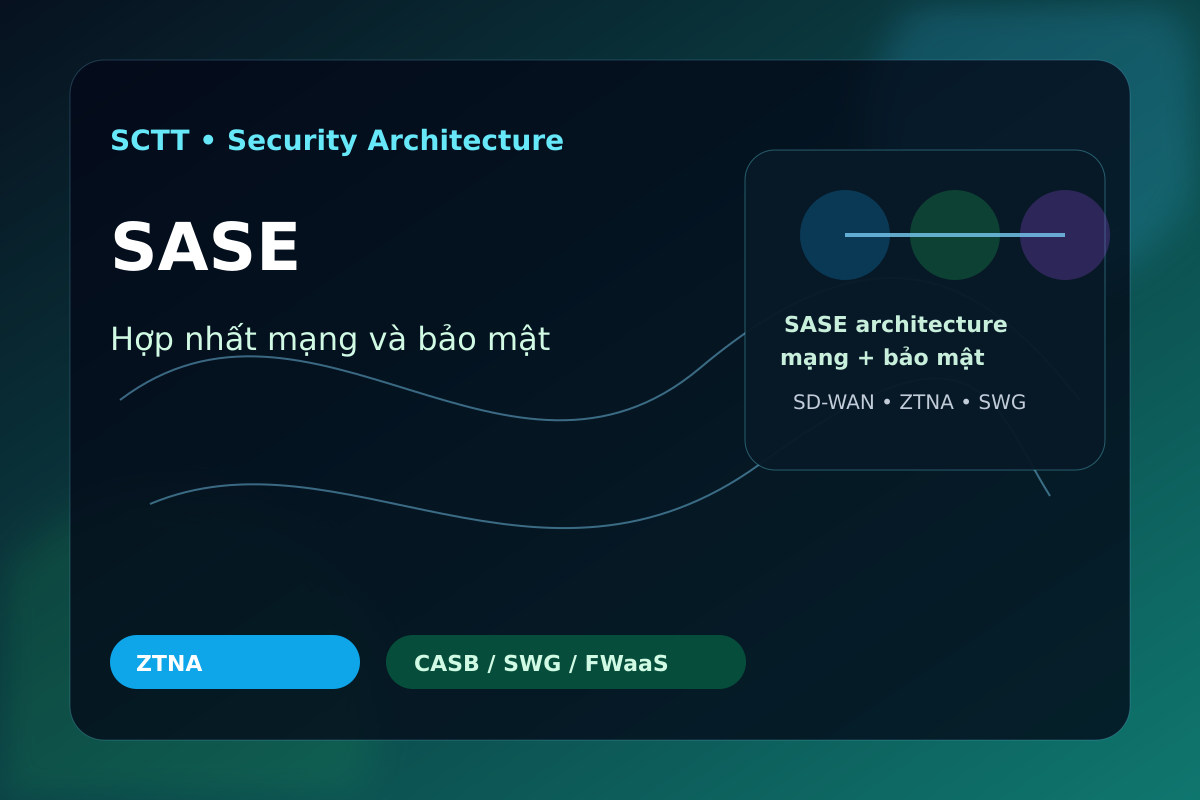 SASE architecture Sơ đồ SASE và các thành phần bảo mật cloud