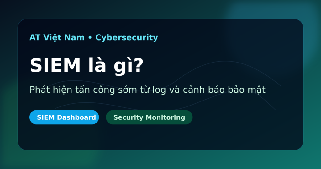 Bảng điều khiển SIEM theo dõi sự kiện bảo mật doanh nghiệp