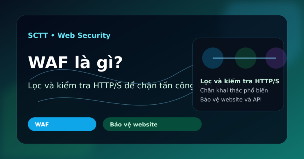 Ảnh banner WAF cho bài viết về tường lửa ứng dụng web
