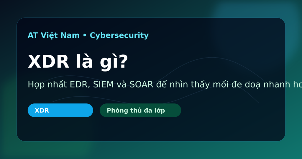 Ảnh bìa về XDR và cách hợp nhất EDR, SIEM, SOAR
