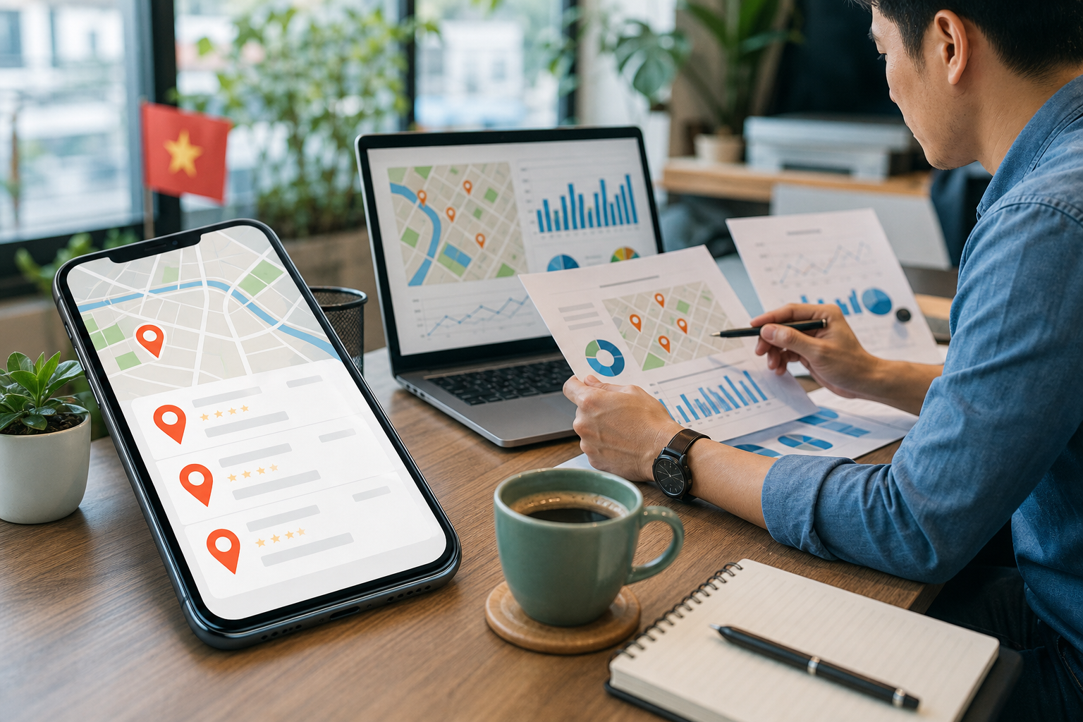 Gói dịch vụ SEO Google Maps theo dõi thứ hạng Local Pack