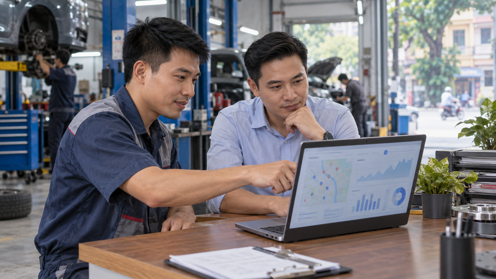 Quy trình SEO local cho gara ô tô và cửa hàng dịch vụ