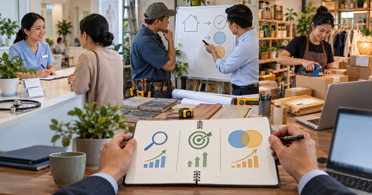 Minh họa cách chọn SEO, Google Ads hoặc kết hợp theo ngành
